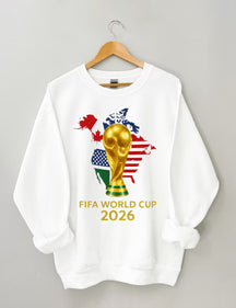 FIFA World Cup 2026 , USA Canada Mexico Soccer, Football Fan , World Cup Gift Sweatshirt
