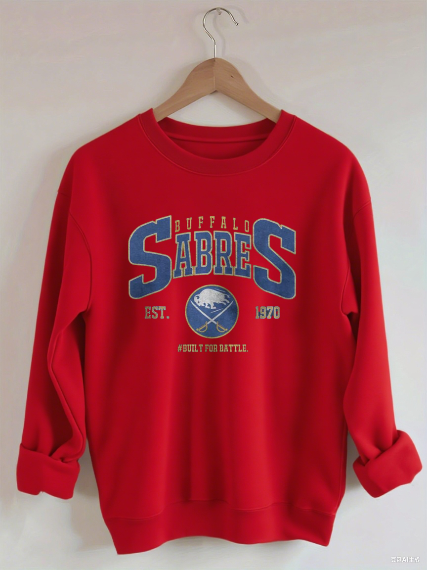 Vintage 90s Buffalo Sabres Ice Hockey Sweatshirt