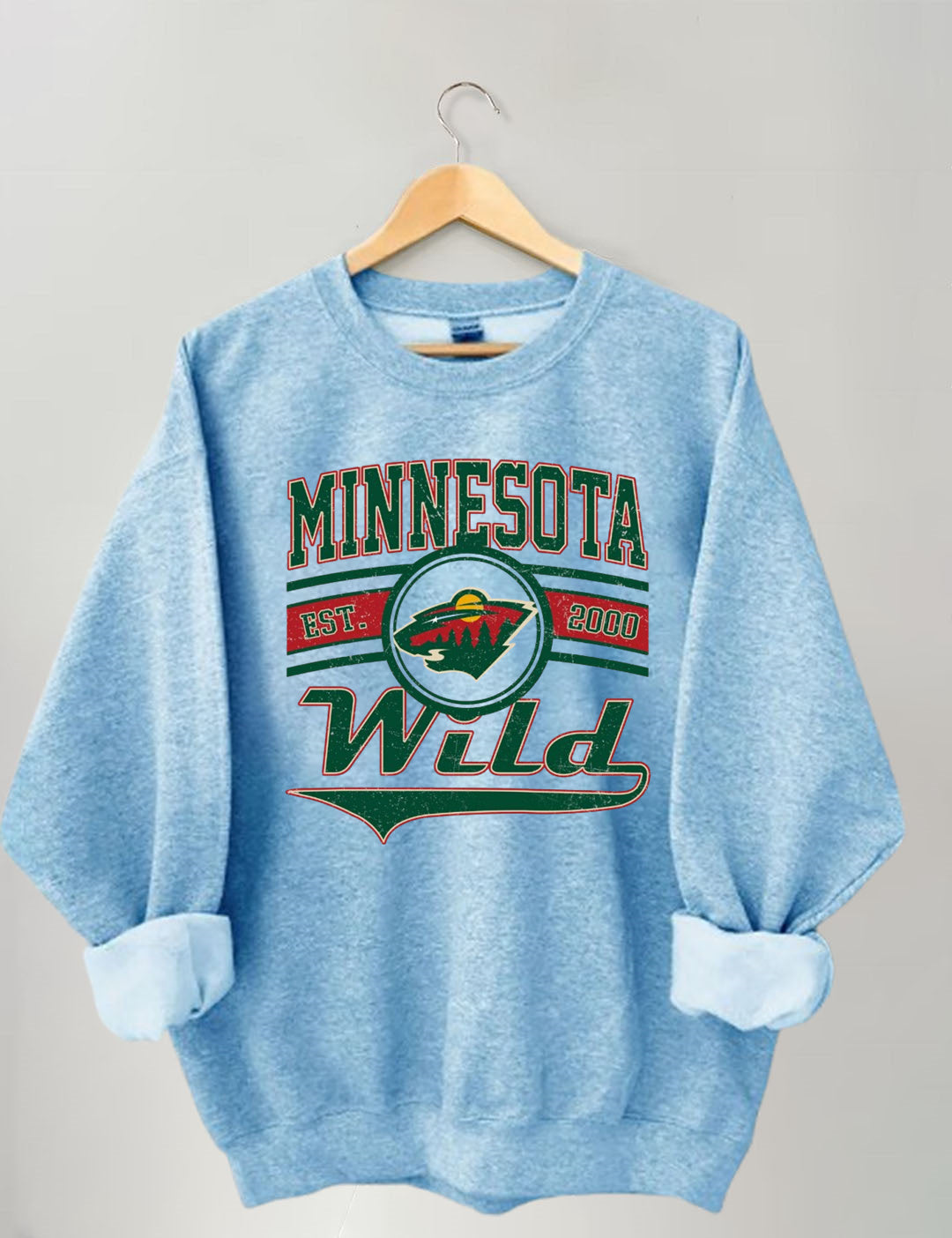 Vintage 90s Minnesota Wild Hockey Sweatshirt