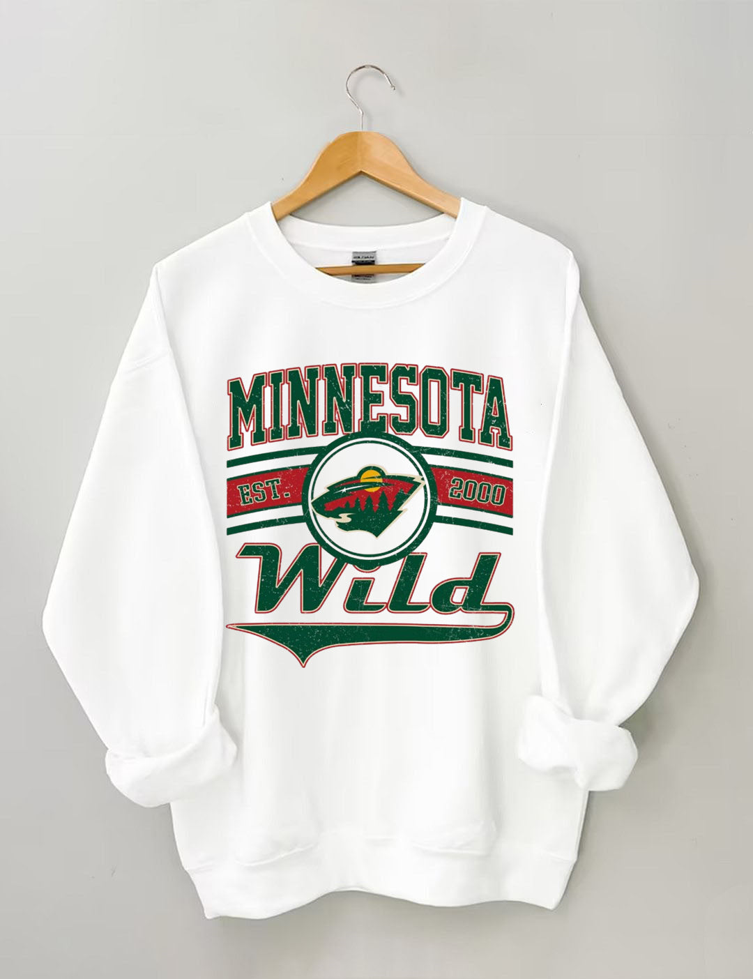 Vintage 90s Minnesota Wild Hockey Sweatshirt