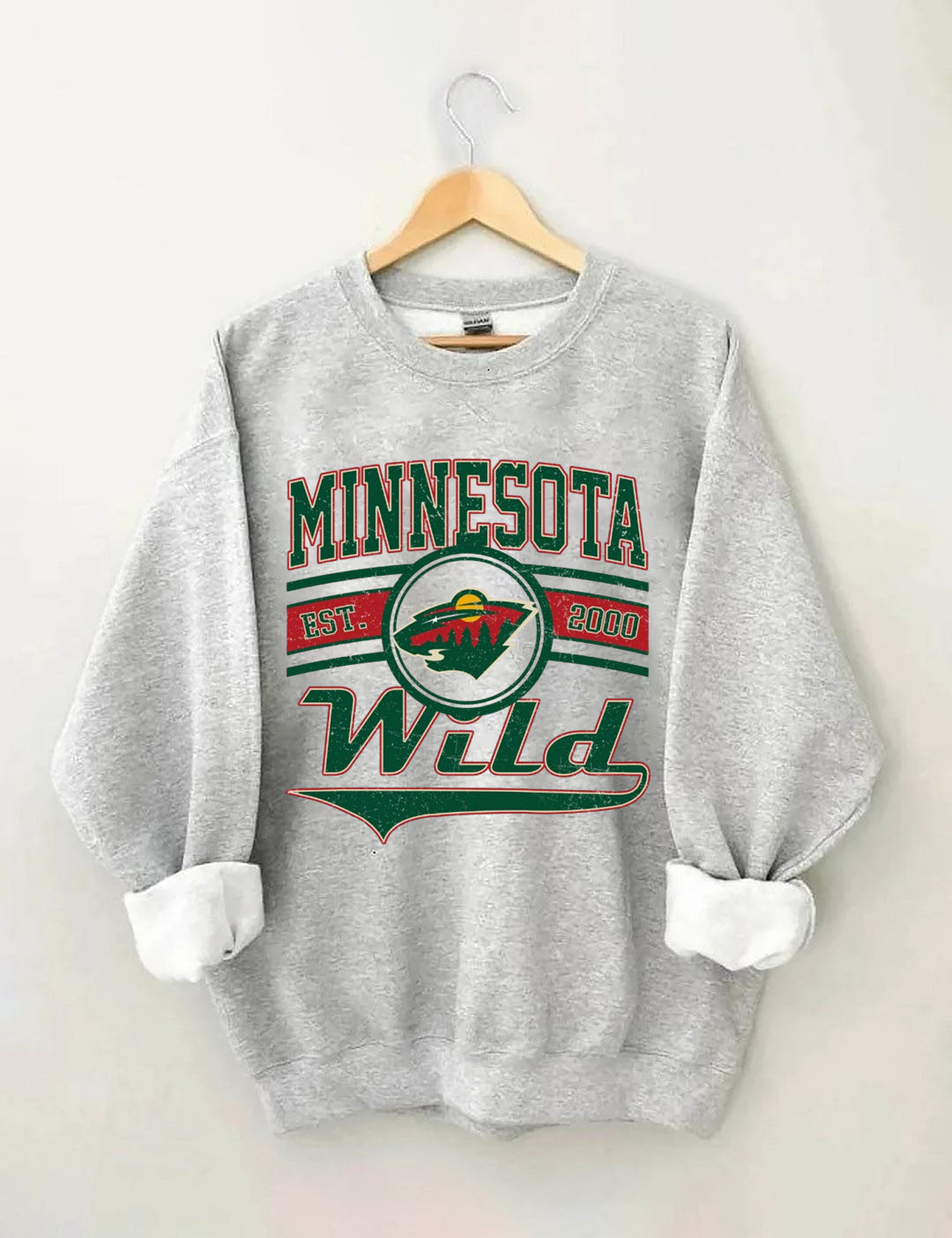 Vintage 90s Minnesota Wild Hockey Sweatshirt