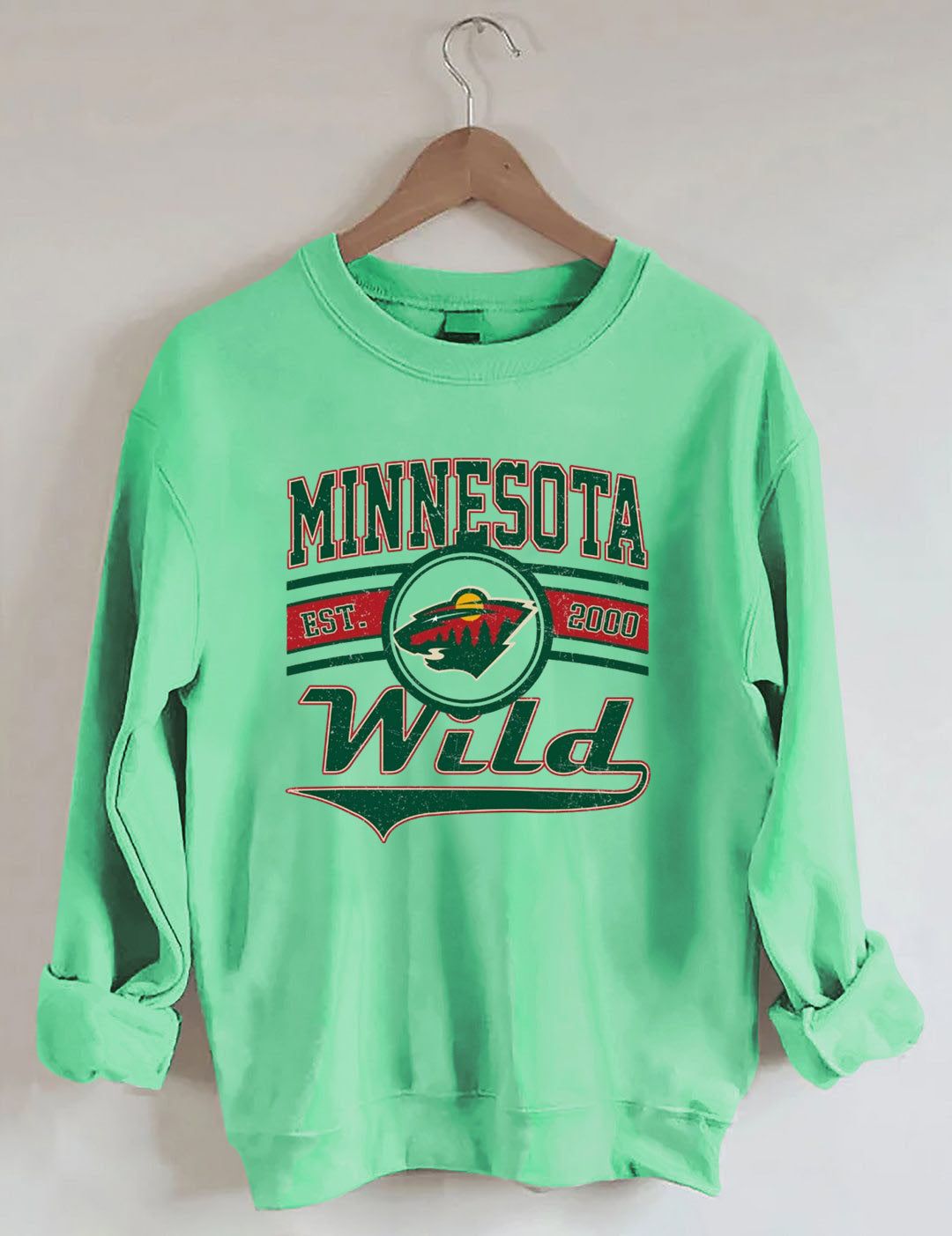 Vintage 90s Minnesota Wild Hockey Sweatshirt