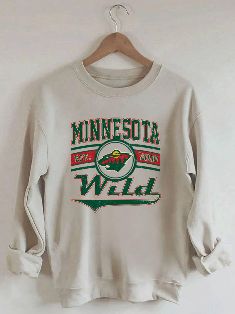 Vintage 90s Minnesota Wild Hockey Sweatshirt