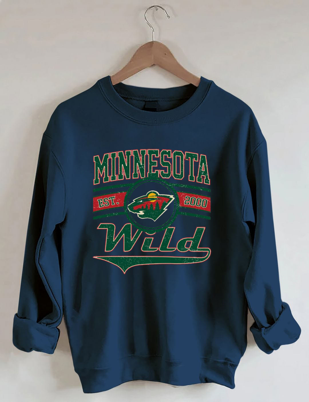 Vintage 90s Minnesota Wild Hockey Sweatshirt