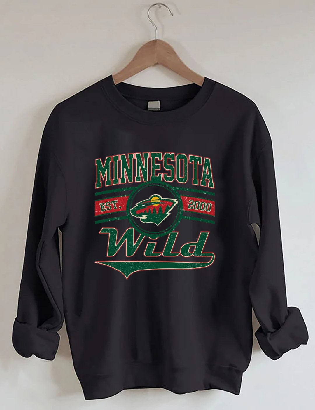 Vintage 90s Minnesota Wild Hockey Sweatshirt