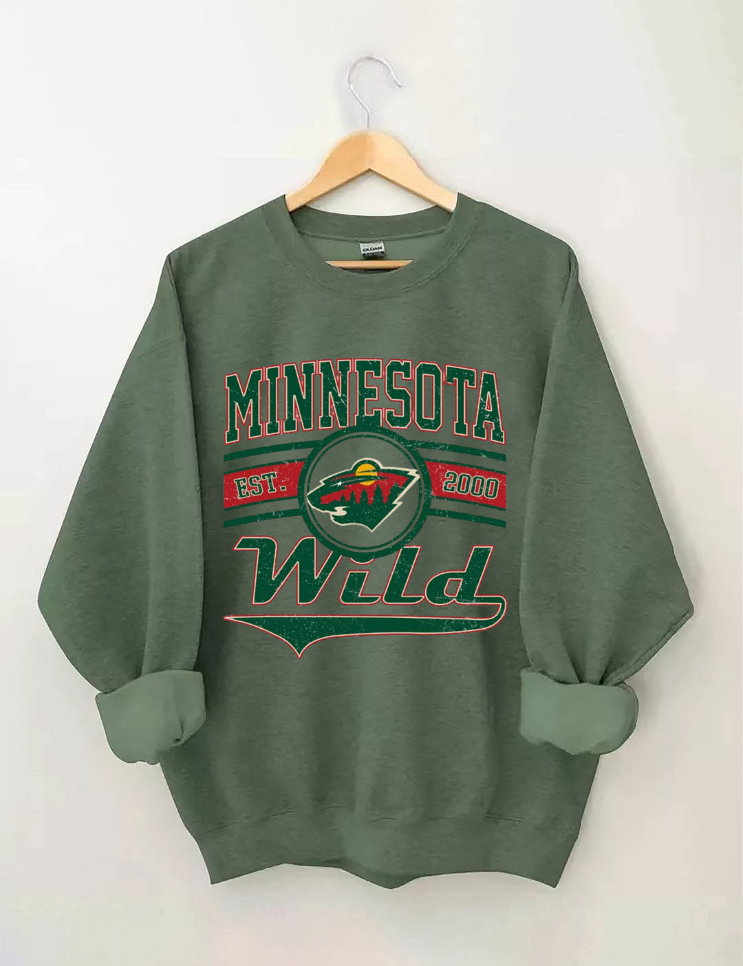 Vintage 90s Minnesota Wild Hockey Sweatshirt