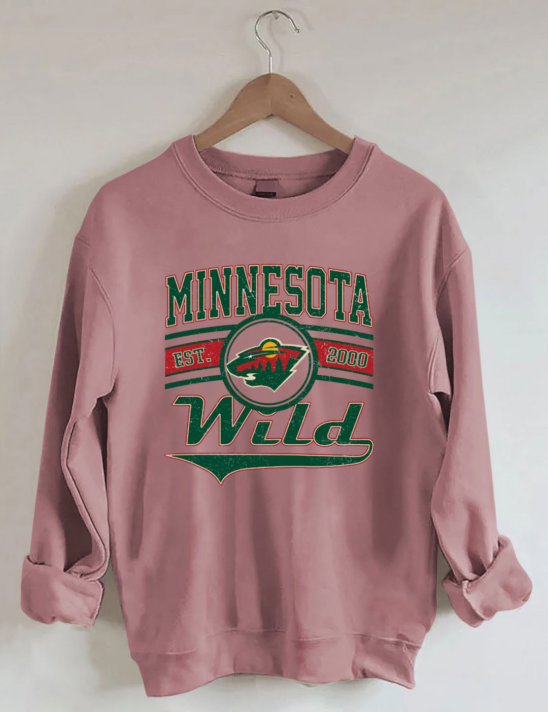 Vintage 90s Minnesota Wild Hockey Sweatshirt