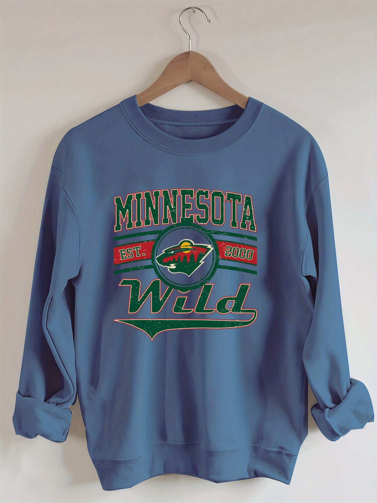 Vintage 90s Minnesota Wild Hockey Sweatshirt