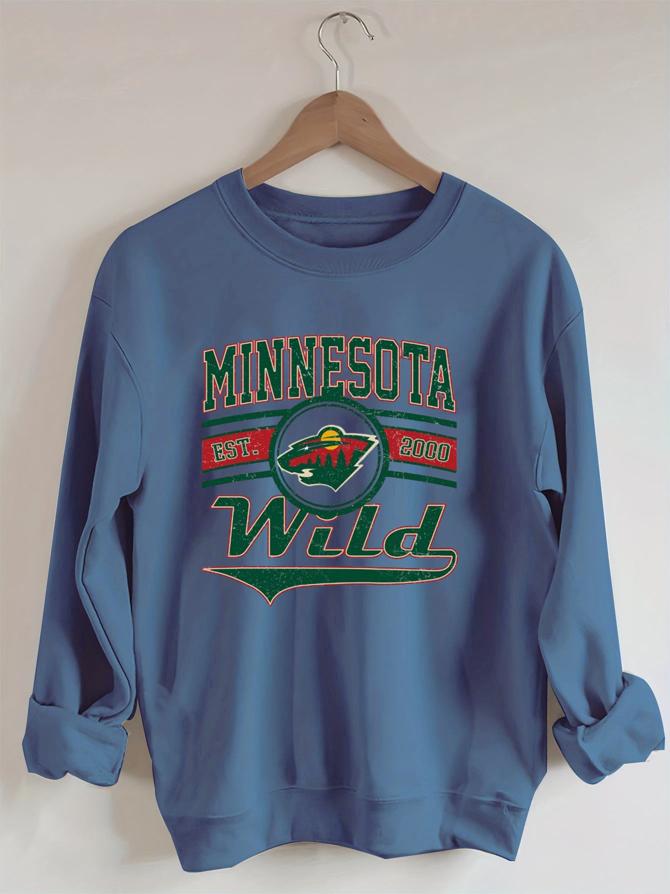 Vintage 90s Minnesota Wild Hockey Sweatshirt