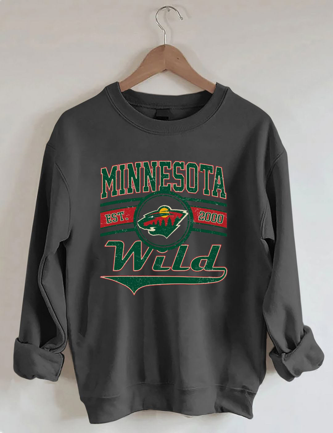 Vintage 90s Minnesota Wild Hockey Sweatshirt