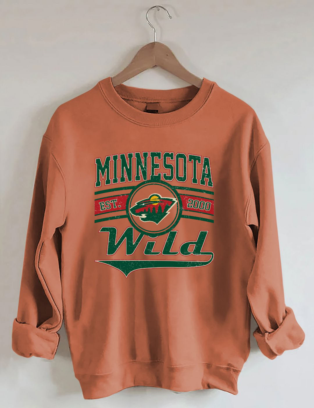 Vintage 90s Minnesota Wild Hockey Sweatshirt