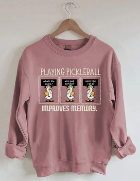 Comfort Colors Playing Pickleball Improves Memory T-shirt