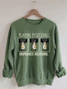 Comfort Colors Playing Pickleball Improves Memory T-shirt