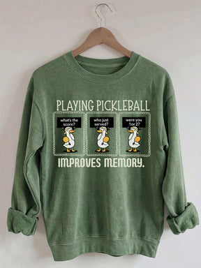 Comfort Colors Playing Pickleball Improves Memory T-shirt