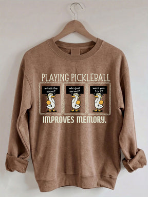 Comfort Colors Playing Pickleball Improves Memory T-shirt