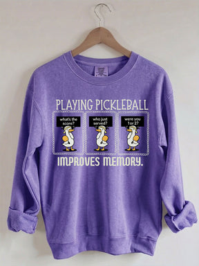 Comfort Colors Playing Pickleball Improves Memory T-shirt