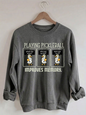 Comfort Colors Playing Pickleball Improves Memory T-shirt