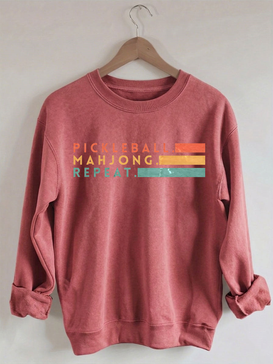 Comfort Colors Pickleball Mahjong Repeat Sweatshirt