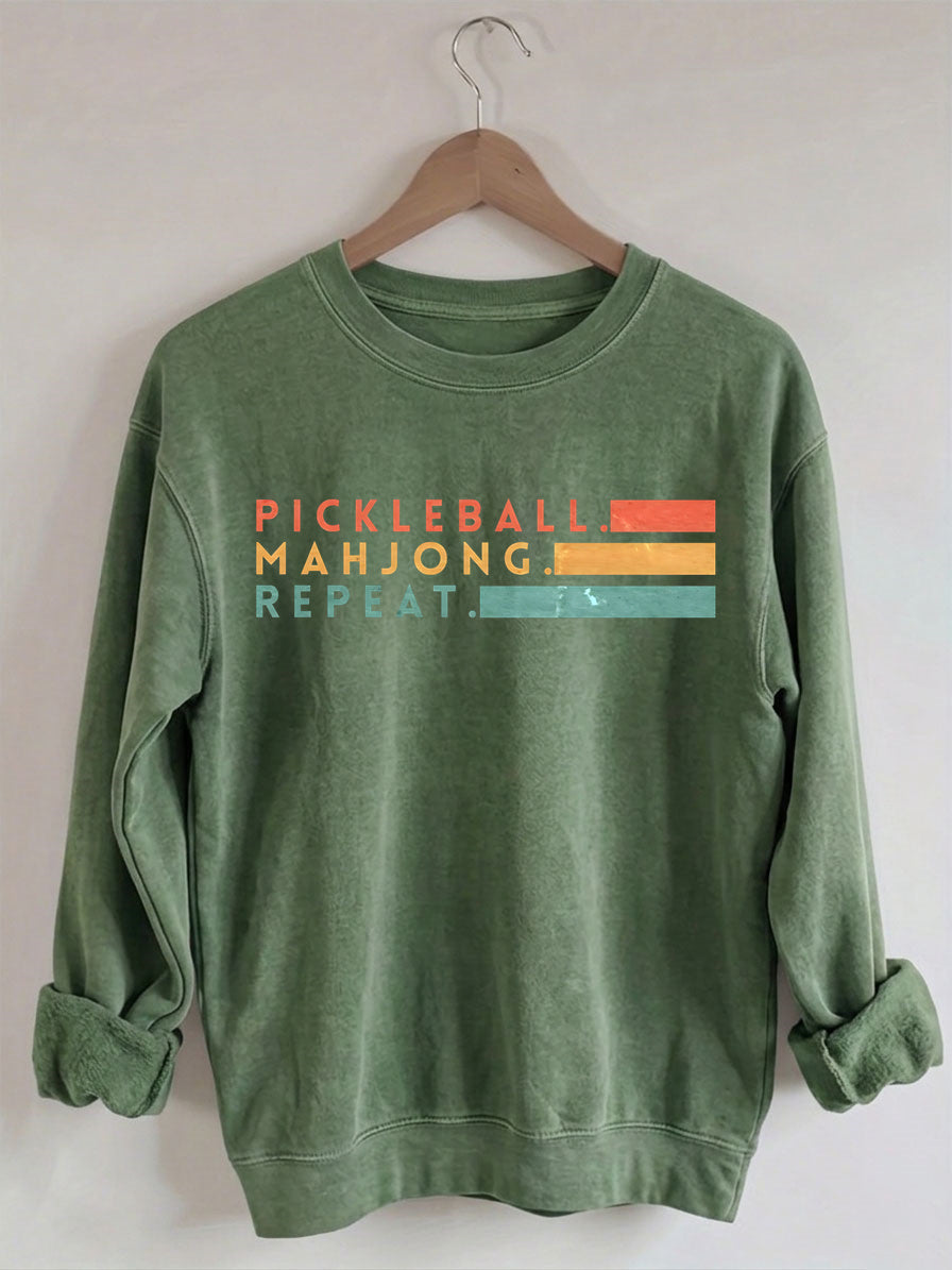 Comfort Colors Pickleball Mahjong Repeat Sweatshirt