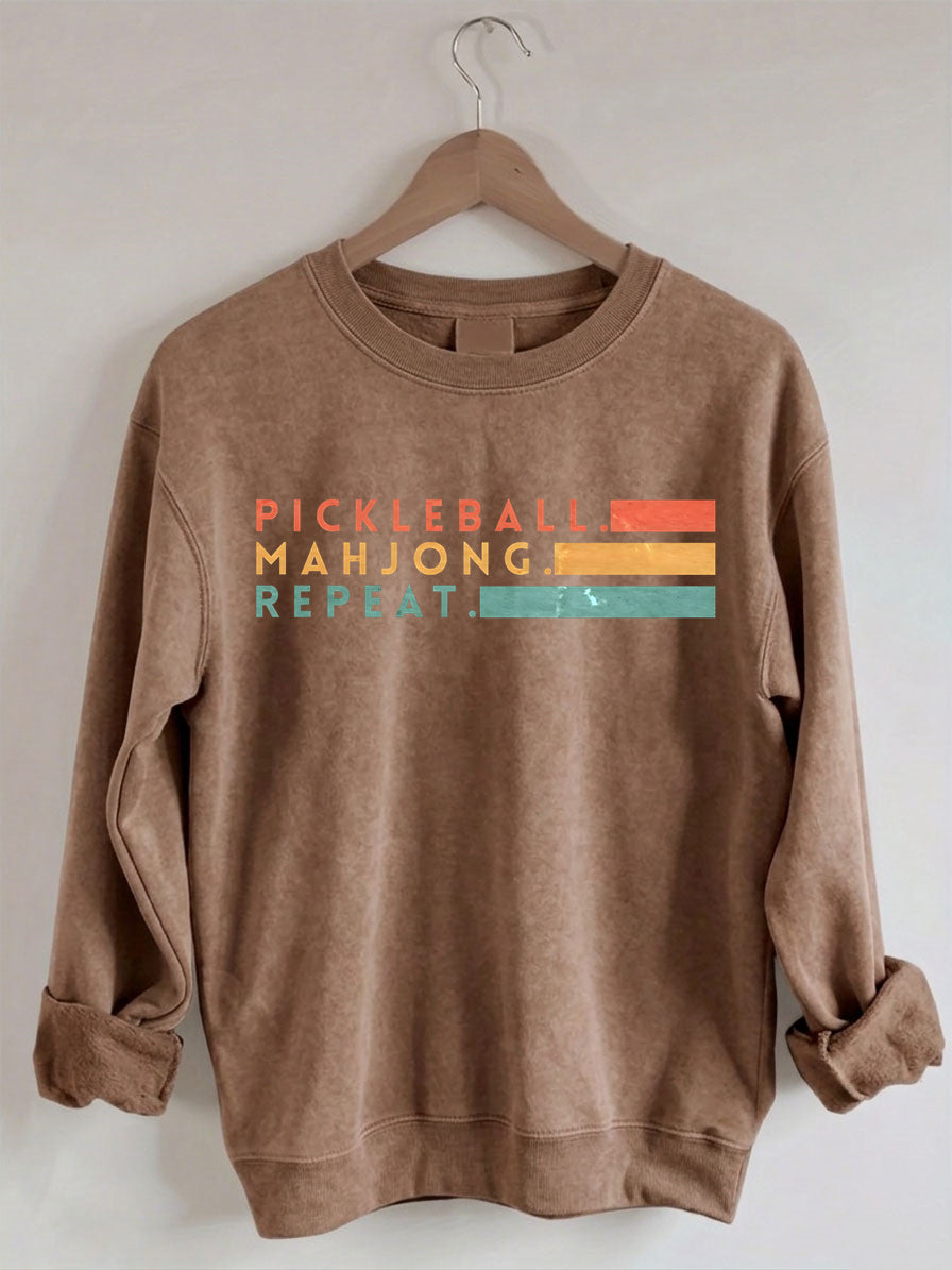 Comfort Colors Pickleball Mahjong Repeat Sweatshirt