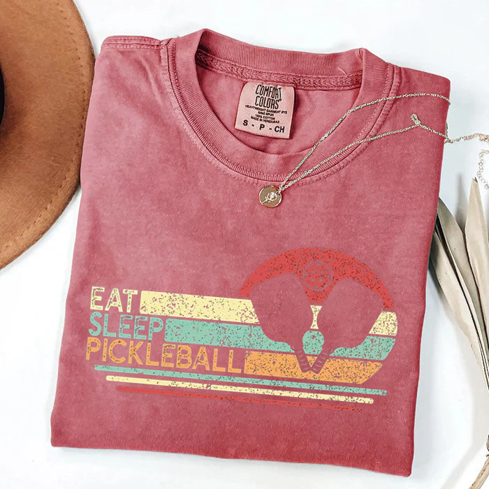 Comfort Colors Eat Sleep Pickleball  T-shirt