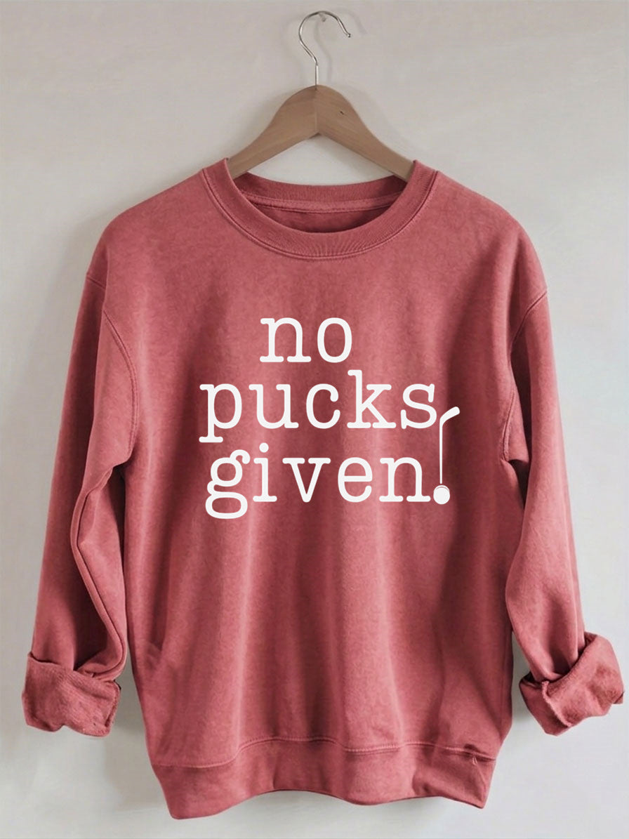 Comfort Colors No Pucks Given Hockey Sweatshirt