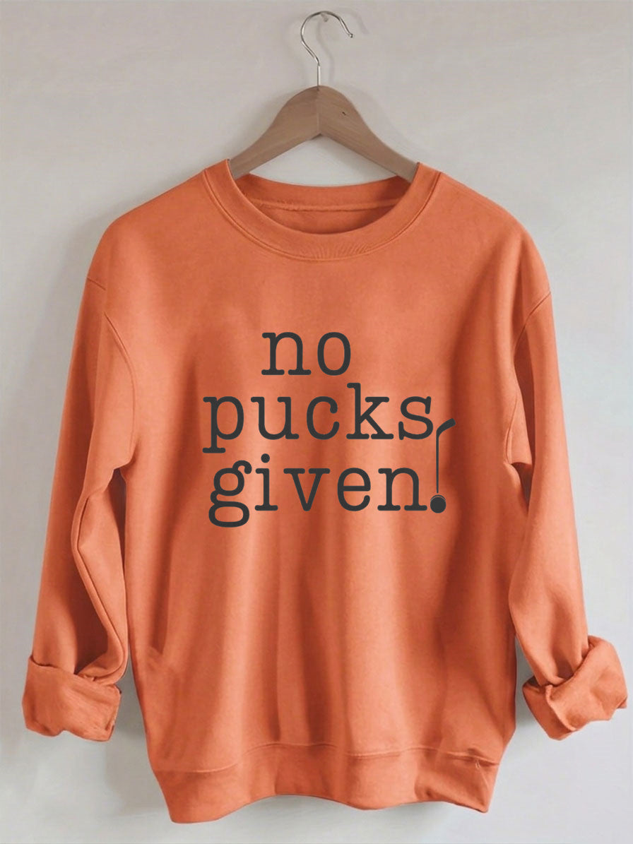 Comfort Colors No Pucks Given Hockey Sweatshirt