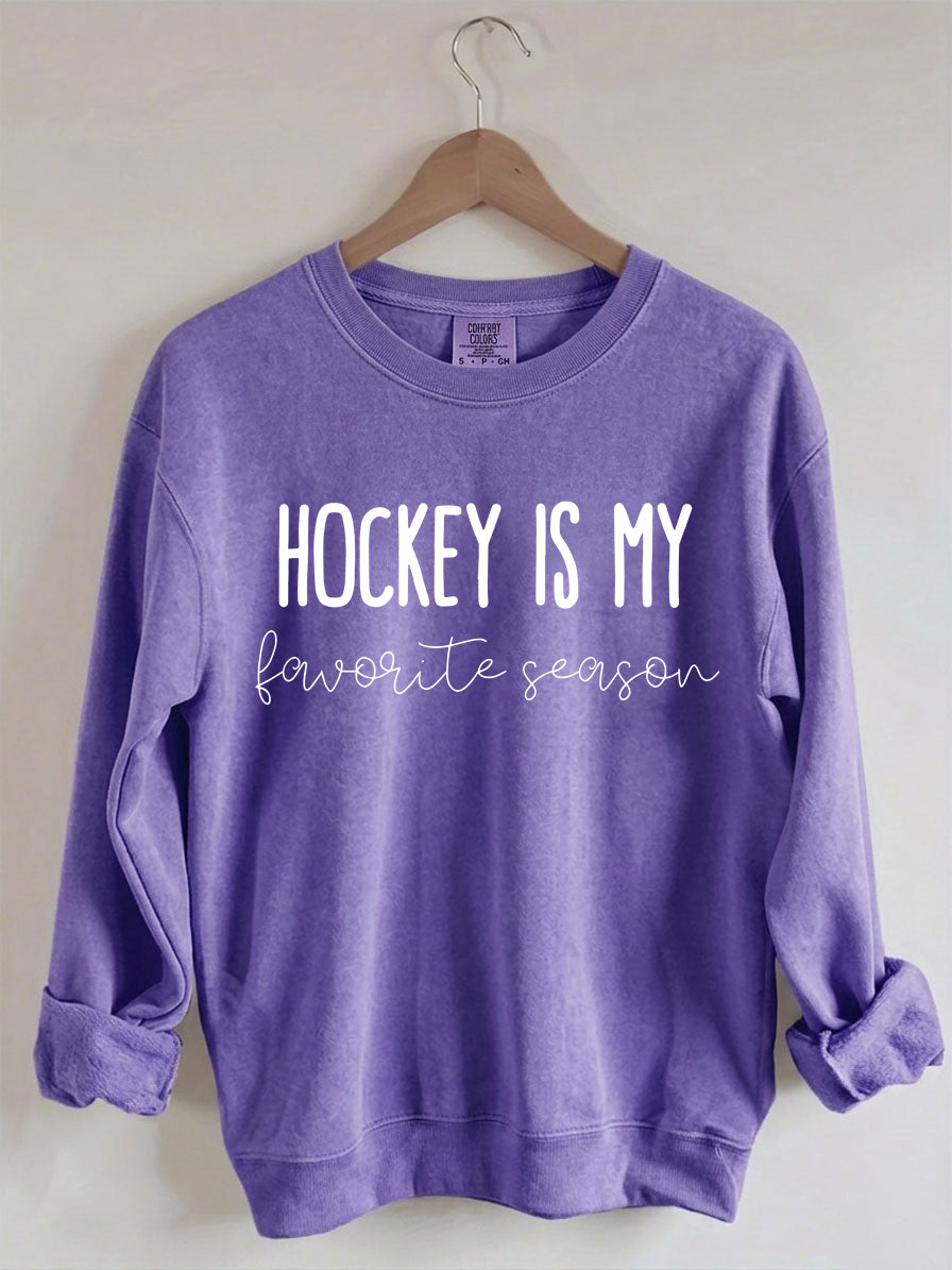 Comfort Colors® Hockey is my Favorite Season Sweatshirt