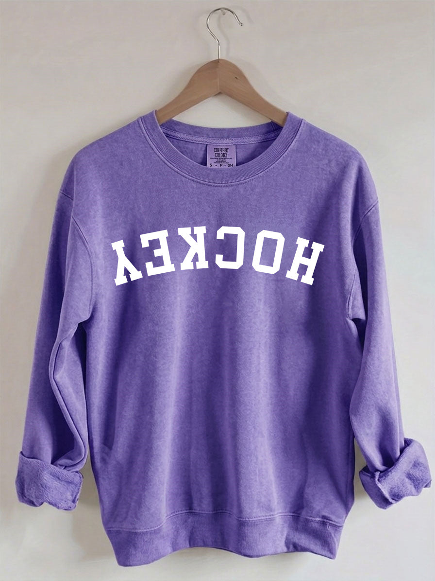 Comfort Colors Upside Down Hockey Sweatshirt