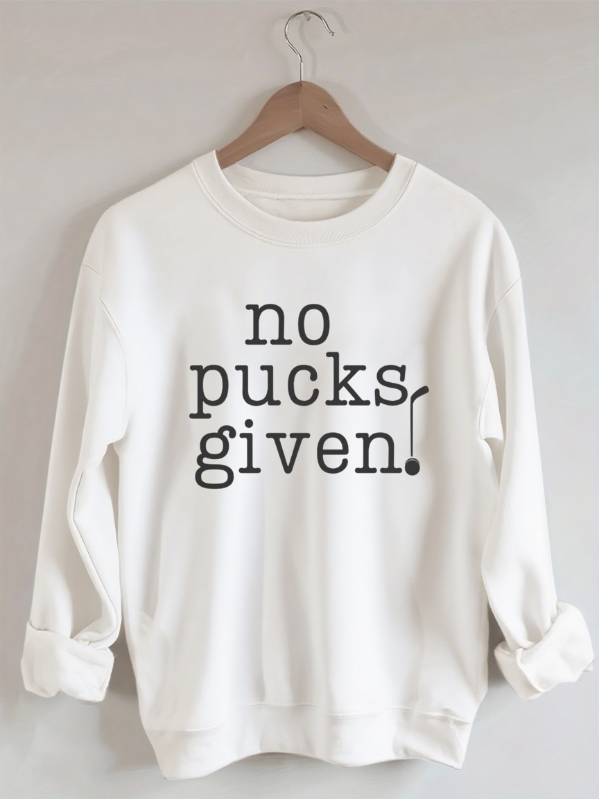 Comfort Colors No Pucks Given Hockey Sweatshirt