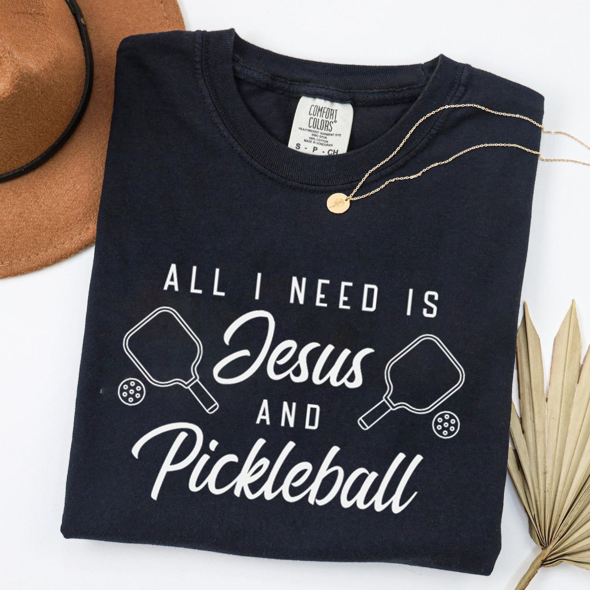 Comfort Colors All I Need Is Jesus And Pickleball T-shirt
