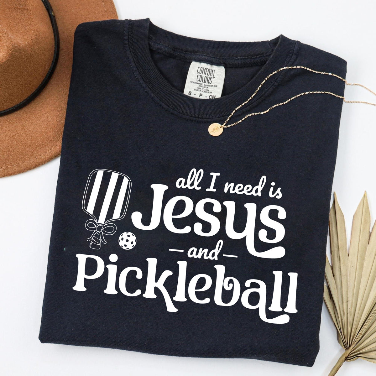 Comfort Colors All I Need Is Jesus And Pickleball T-shirt