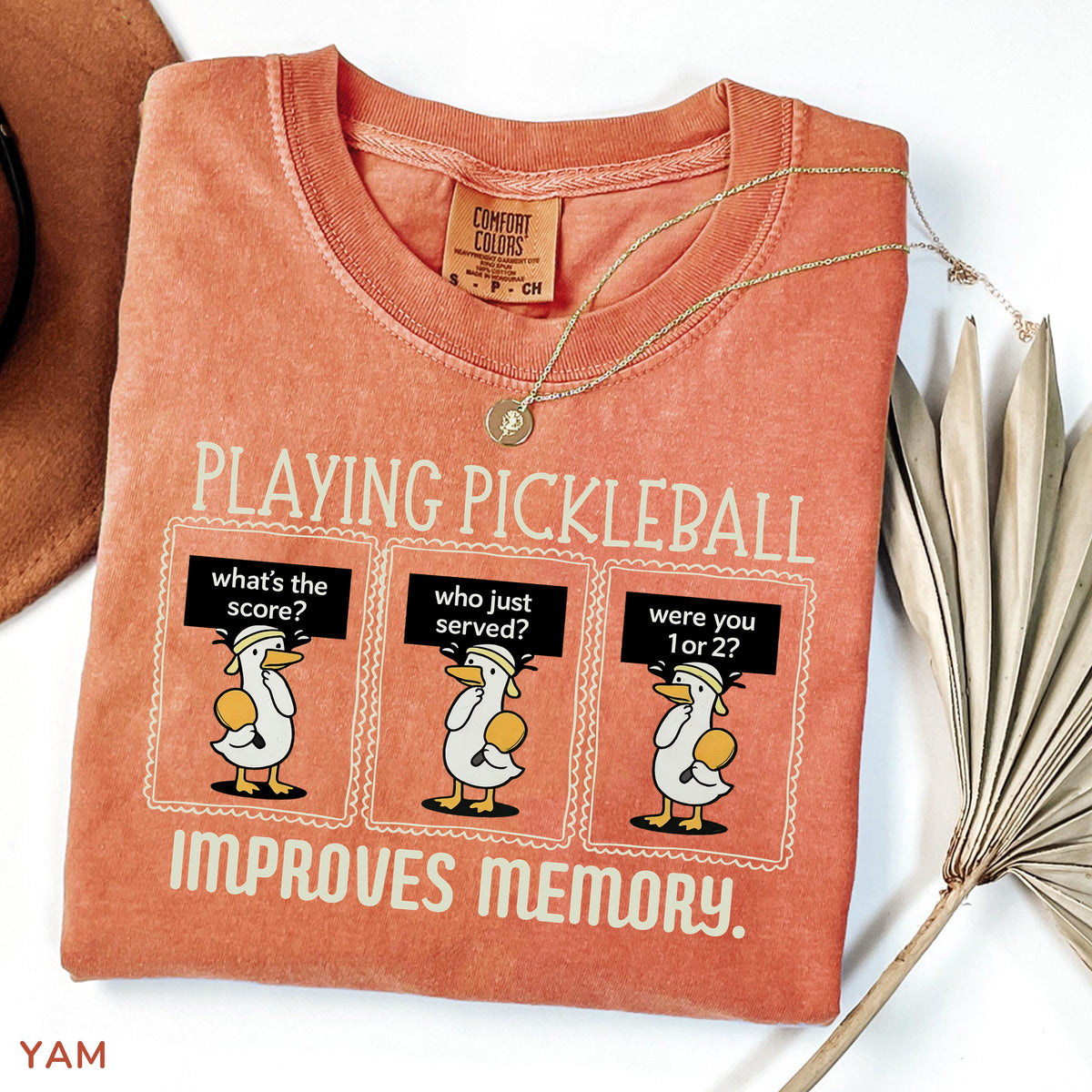 Comfort Colors Playing Pickleball Improves Memory T-shirt