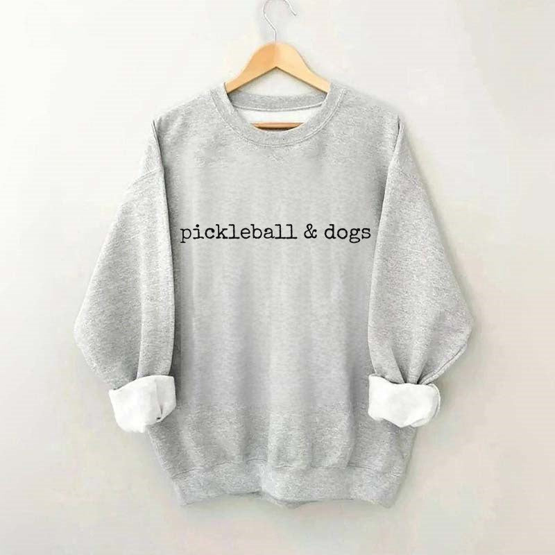 Pickleball and dogs Sweatshirt