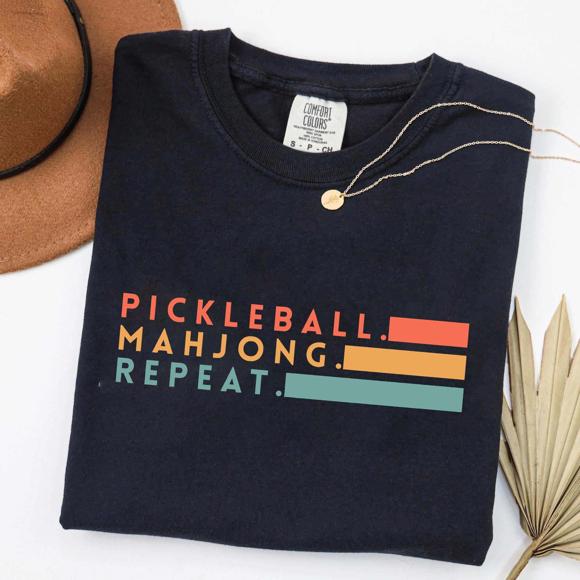 Comfort Colors Pickleball Mahjong Repeat Retro T-Shirt