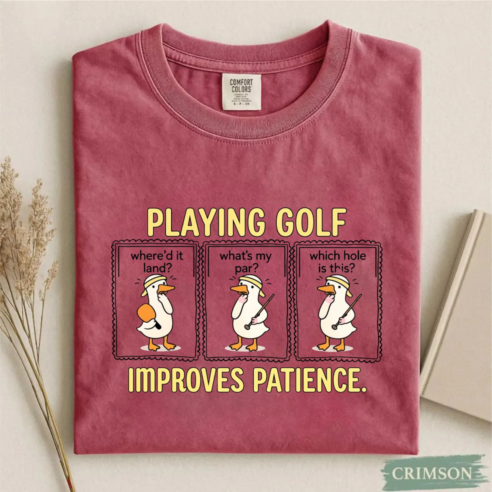 Comfort Colors Playing Glof Improves Memory T-shirt