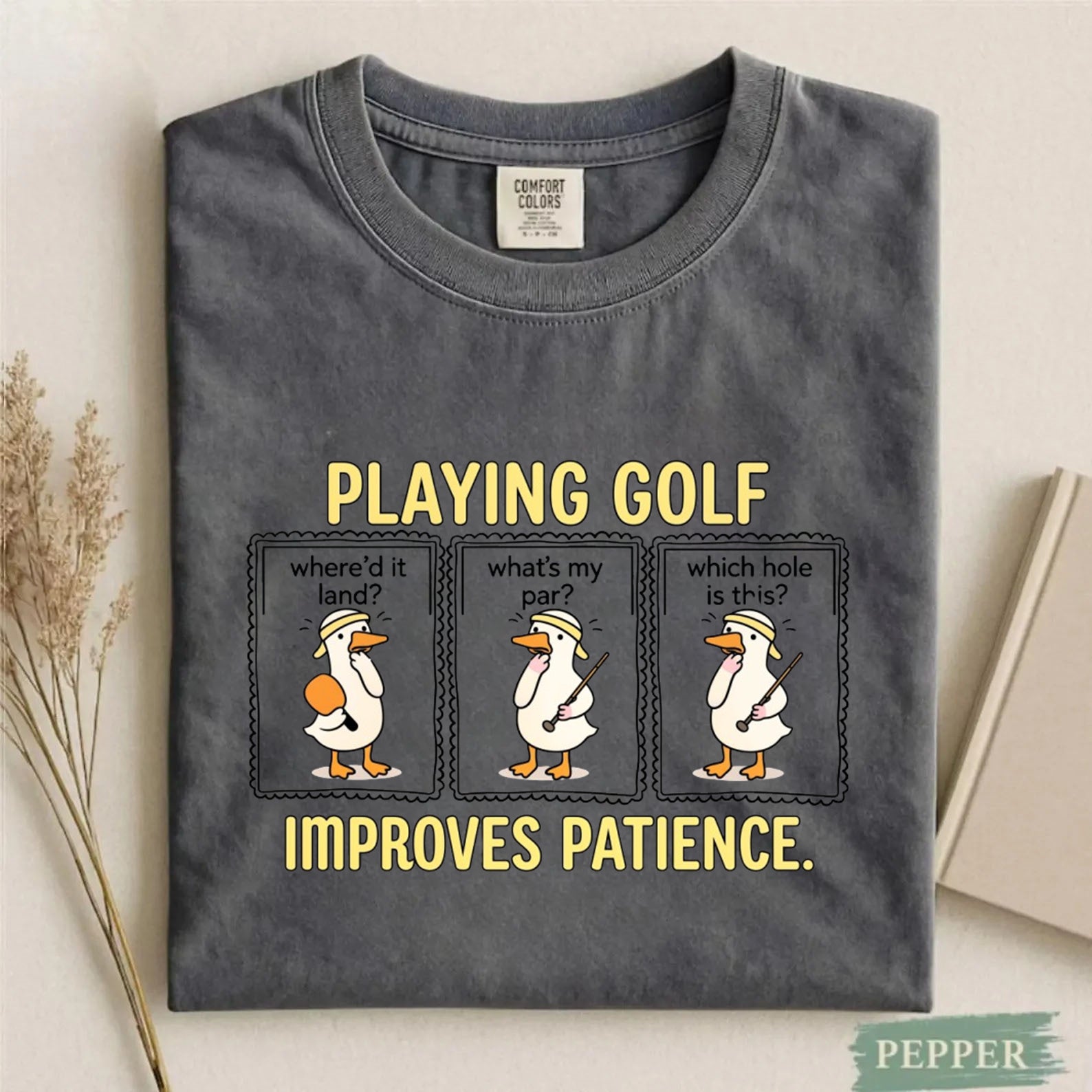 Comfort Colors Playing Glof Improves Memory T-shirt