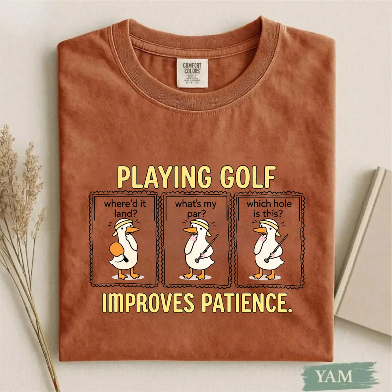 Comfort Colors Playing Glof Improves Memory T-shirt