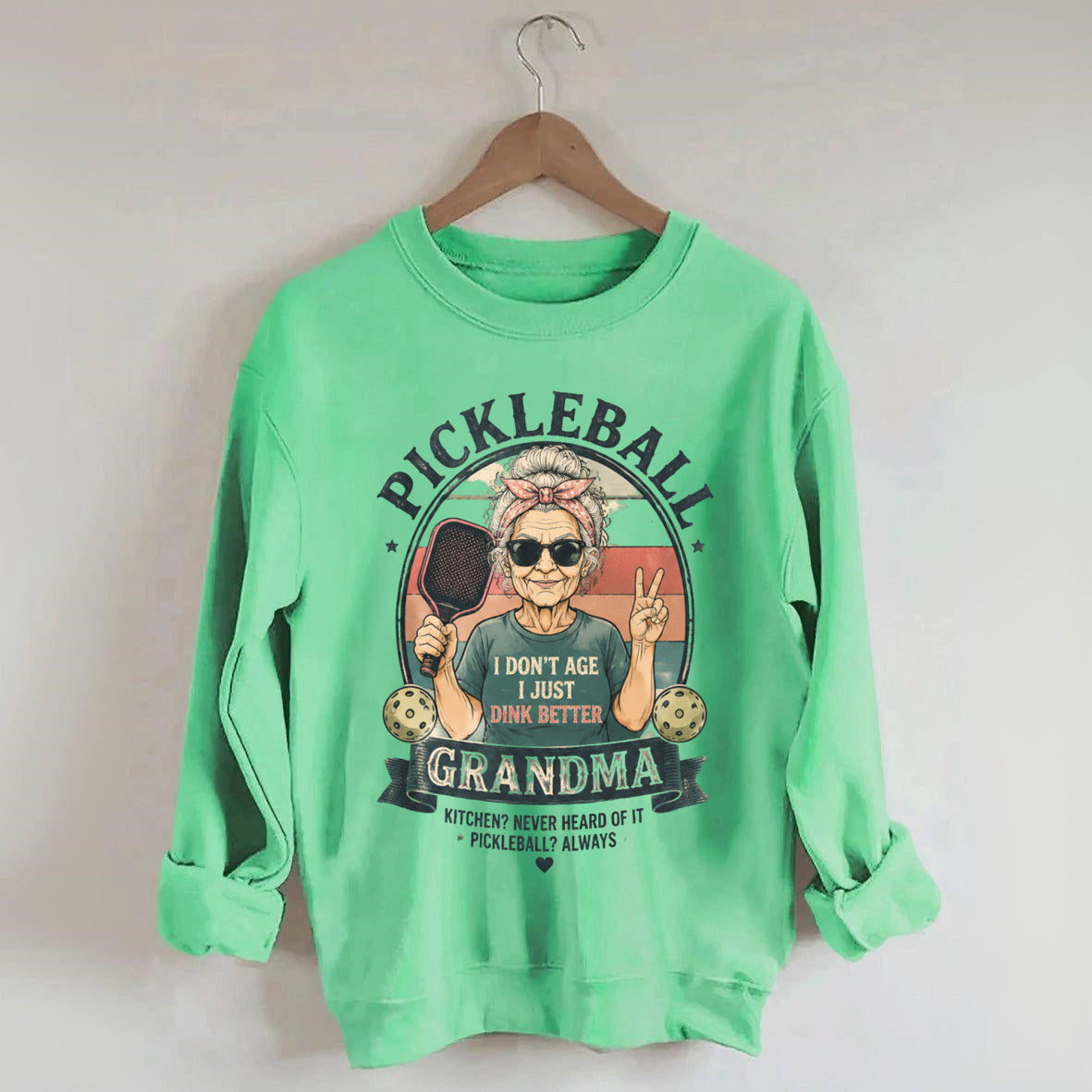 Funny pickleball grandma sweatshirt