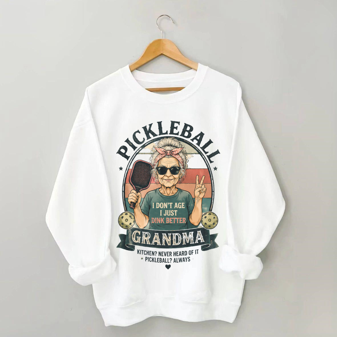 Funny pickleball grandma sweatshirt