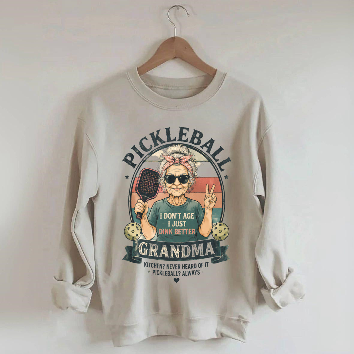 Funny pickleball grandma sweatshirt