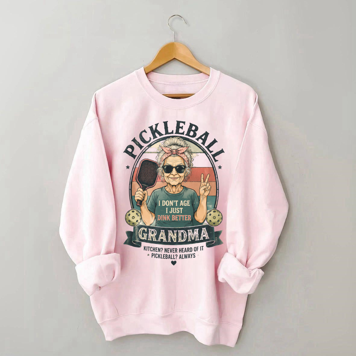 Funny pickleball grandma sweatshirt