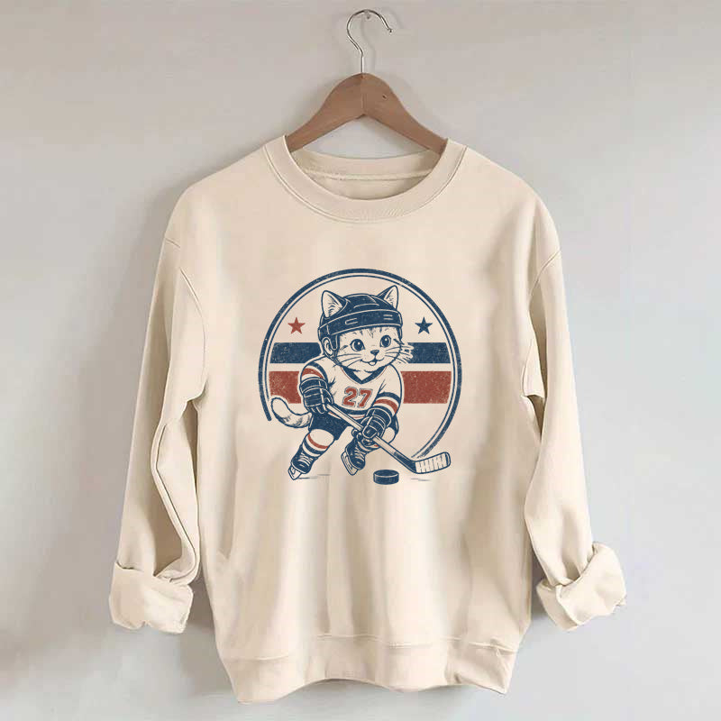 Vintage hockey cat sweatshirt