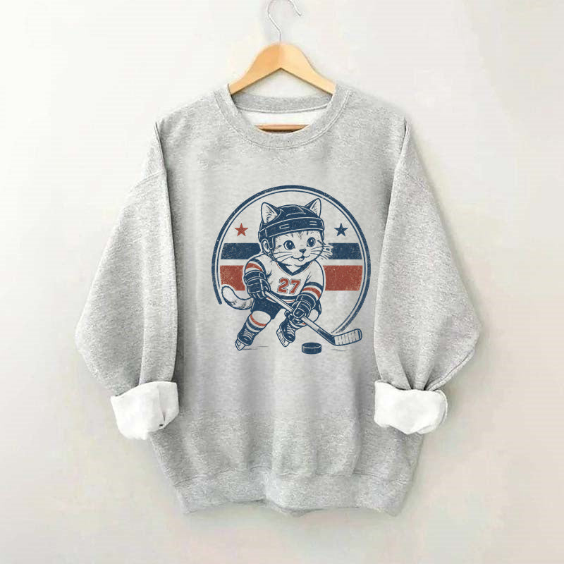 Vintage hockey cat sweatshirt