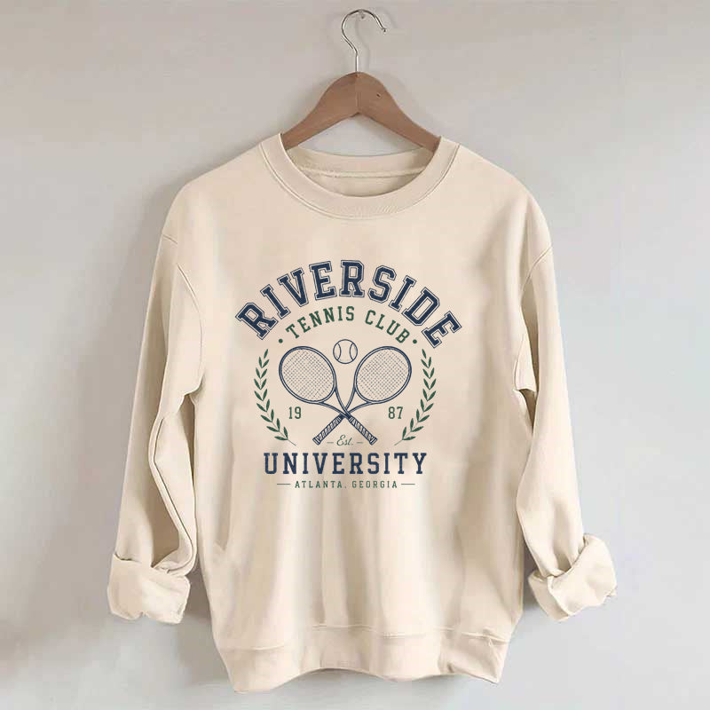 Vintage Riverside University  Tennis Club Sweatshirt