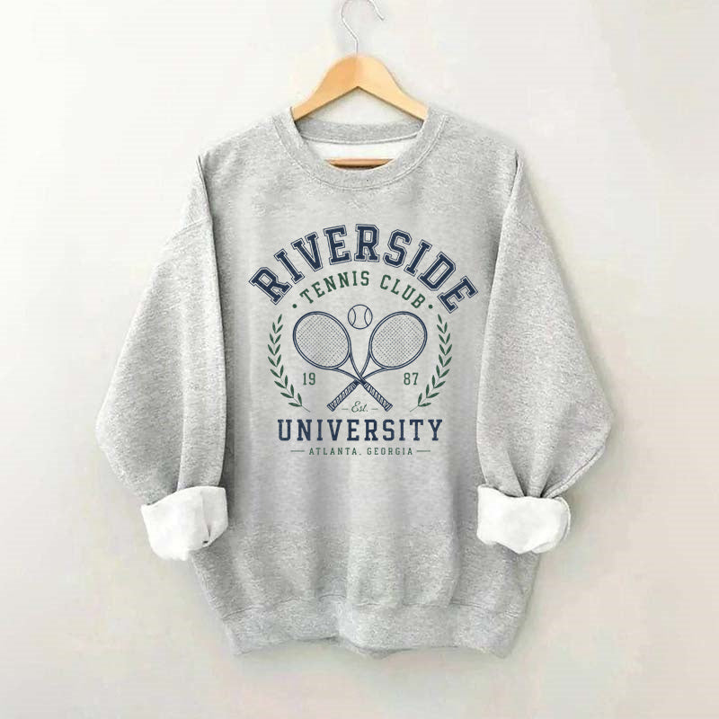 Vintage Riverside University  Tennis Club Sweatshirt