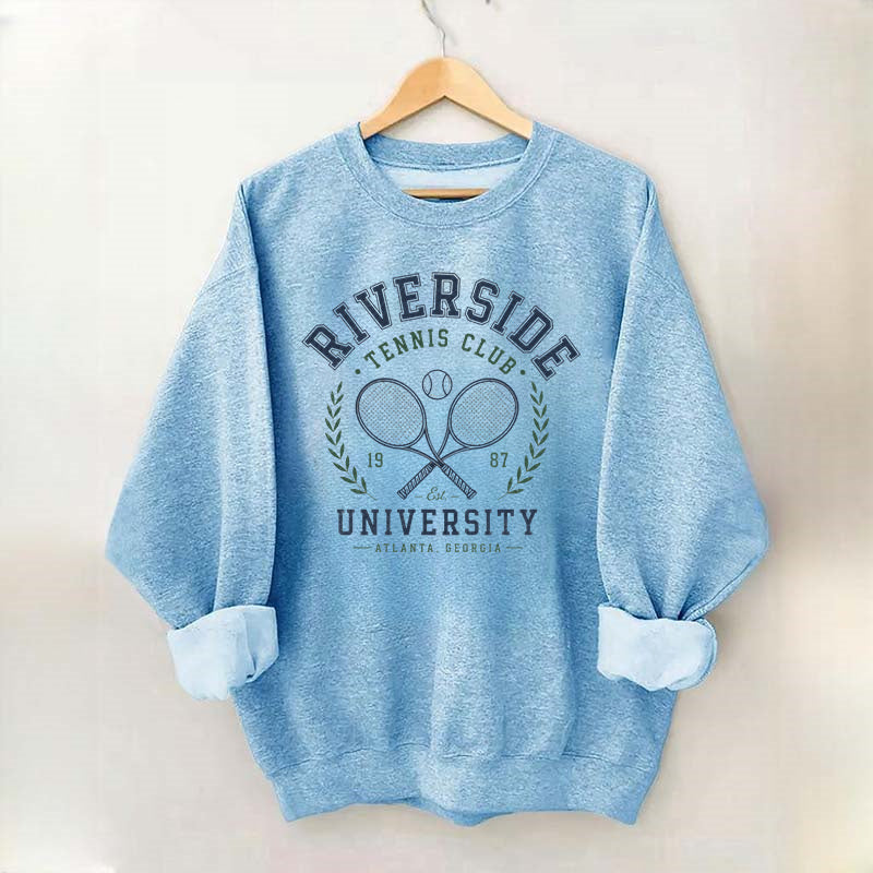 Vintage Riverside University  Tennis Club Sweatshirt