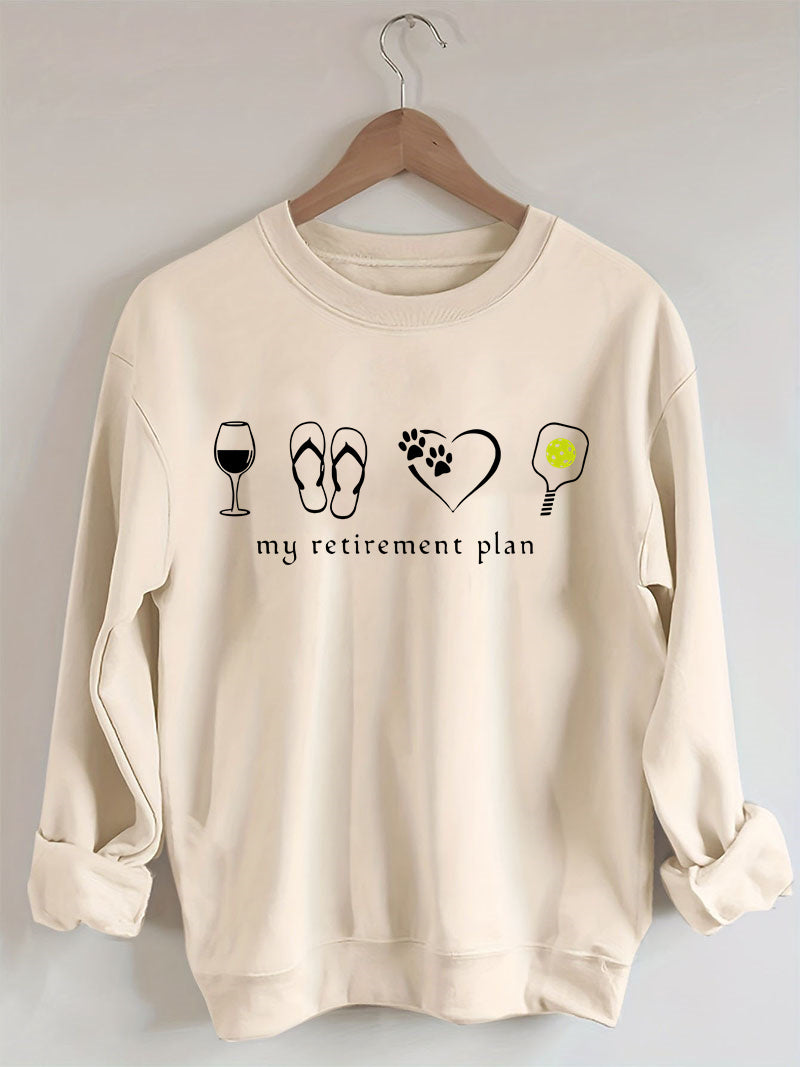 My Retirement Schedule. Funny Pickleball Retirement Sweatshirt