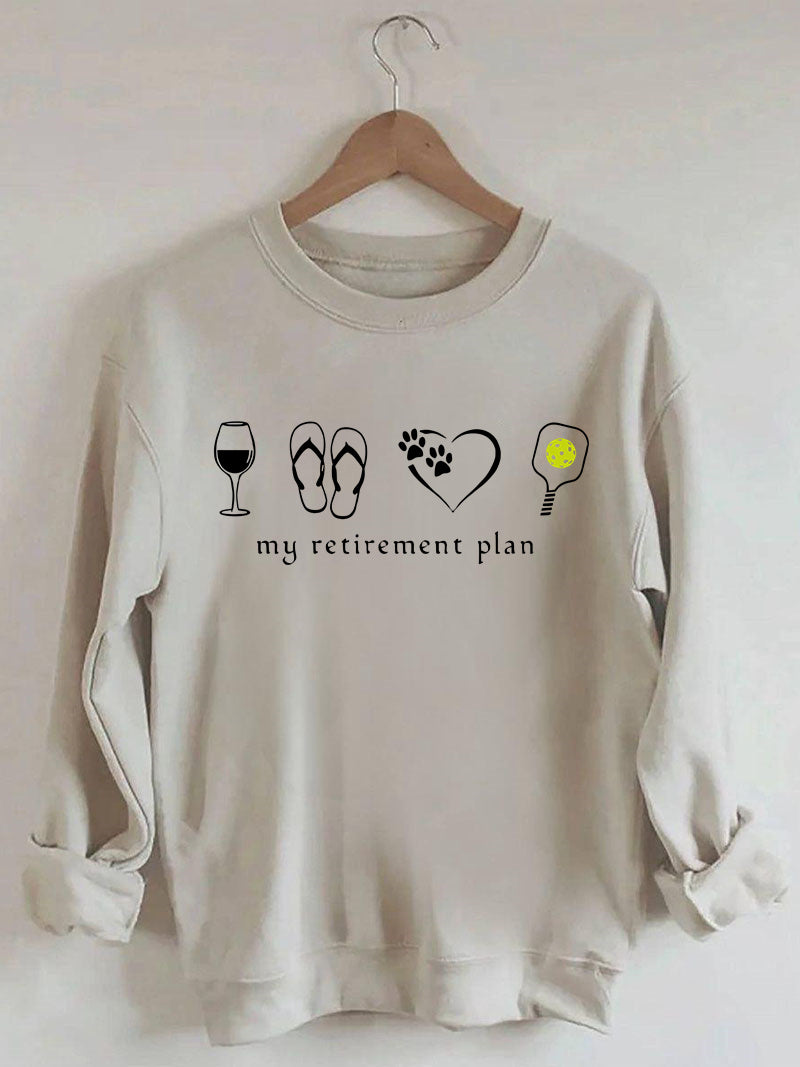 My Retirement Schedule. Funny Pickleball Retirement Sweatshirt