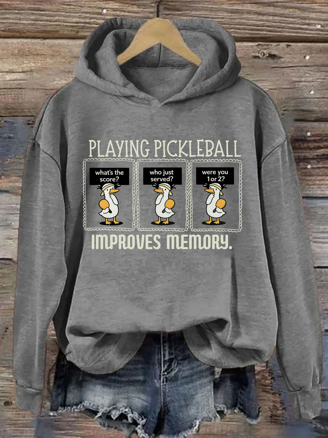 Playing Pickleball Improves Memory Hoodie